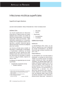 Infecciones micóticas superficiales