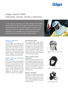 Dräger X-plore® 8000 Capuchas, cascos, visores y máscaras