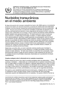 Nucleidos transuránicos en el medio ambiente