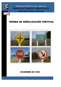 NORMA DE SENALIZACION VERTICAL MTOP Dic 1999