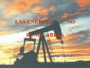 Las energías no renovables