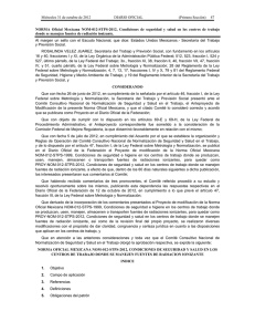 NOM-012-STPS-2012 - Normas Oficiales Mexicanas de Seguridad y