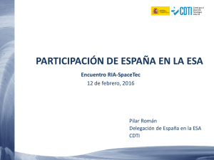 Participación de España en la ESA