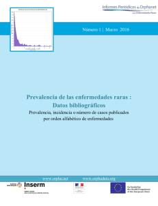 Prevalencia de las enfermedades raras : Datos
