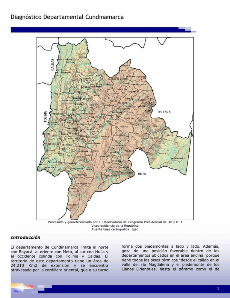 Diagn Stico Departamental Cundinamarca