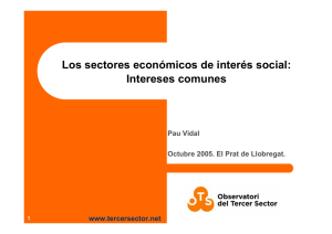 Los sectores económicos de interés social