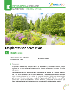 Las plantas son seres vivos - Eduplan