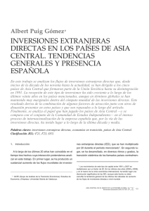 inversiones extranjeras directas en los países de asia