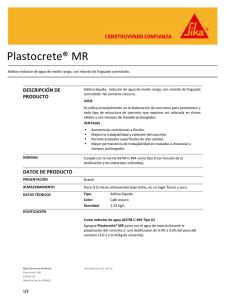 Plastocrete MR - Sika Mexicana