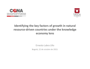 Identifying the key factors of growth in natural resource