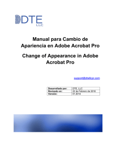 Manual para Cambio de Apariencia en Adobe Acrobat Pro Change