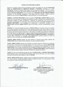 CONTRATO DE PRÉSTAMO DE DINERO