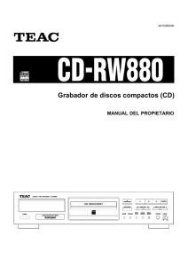 Grabador de discos compactos (CD)