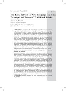 The Link Between a New Language Teaching Technique and
