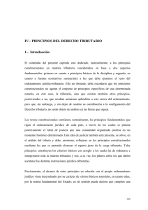 IV.- PRINCIPIOS DEL DERECHO TRIBUTARIO 1.