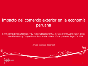 Impacto del Comercio Exterior en la economía peruana