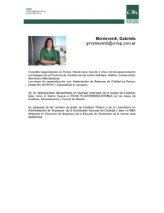 Monteverdi, Gabriela
