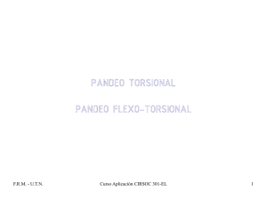 PANDEO TORSIONAL PANDEO FLEXO-TORSIONAL