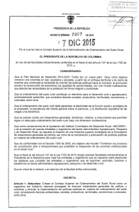 Decreto 2367 de 2015 - Presidencia de la República de Colombia