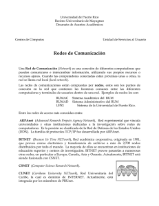 Redes de Comunicación - Recinto Universitario de Mayagüez