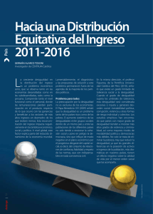 Hacia una Distribución Equitativa del Ingreso 2011