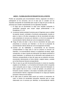 ANEXO - FLEXIBILIZACIÓN DE REQUISITOS EXCLUYENTES