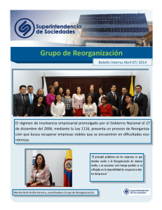Grupo de Reorganización - Superintendencia de Sociedades
