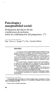 Psicología y marginalidad social. - BVS-Psi