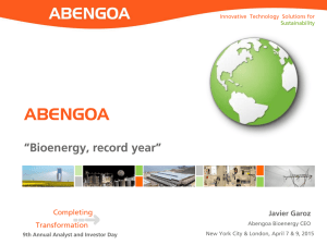 Bioenergy: Record Year 2014 and Outlook for 20151.71