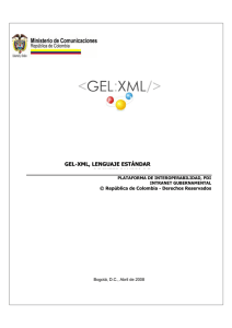gel-xml, lenguaje estándar de intercambio de