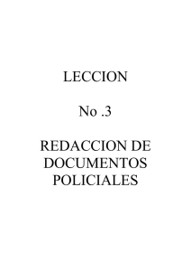 LECCION No .3 REDACCION DE DOCUMENTOS