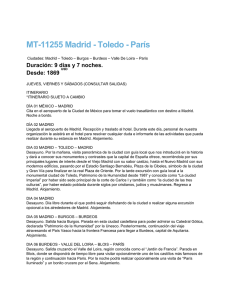 MT-11255 Madrid - Toledo - París