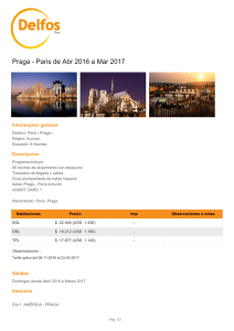 Praga - Paris de Abr 2016 a Mar 2017