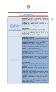 CATEGORÍA OFICIAL 1 OBLIGACIONES Y FACULTADES DE LOS