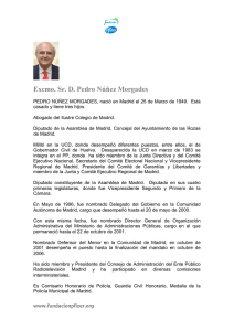 Excmo. Sr. D. Pedro Núñez Morgades