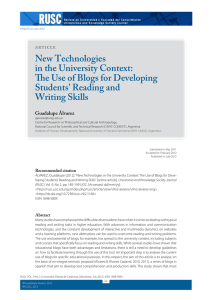 New Technologies in the University Context: The Use of