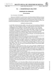 convocatoria en PDF. - Fuerzas Armadas Españolas