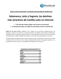 Salamanca, León y Segovia, los destinos más atractivos de Castilla