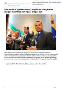 Interamérica: Iglesia celebra campeones evangelistas laicos y