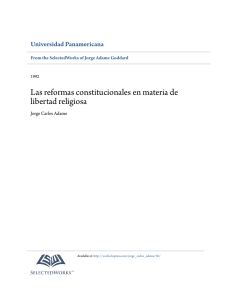 Las reformas constitucionales en materia de libertad religiosa