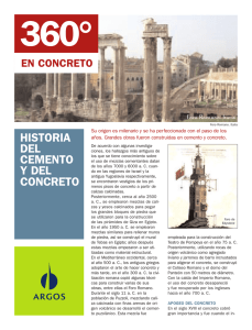 historia del cemento y del concreto