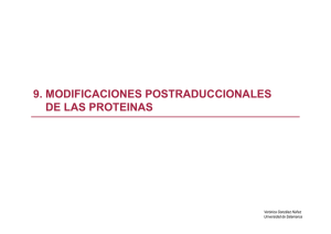 9. modificaciones postraduccionales de las proteinas