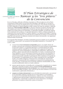 El Plan Estratégico de Ramsar y los “tres pilares” de la Convención