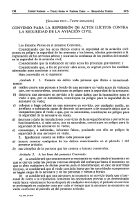 Convenio para la represión de actos ilícitos contra la seguridad de