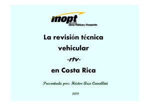 La revisión técnica vehicular en Costa Rica