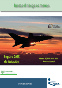 Seguro GMX de Aviación. 15-10