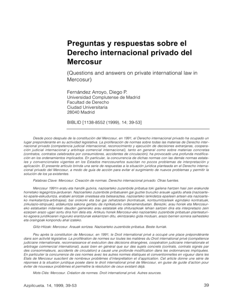 Preguntas Y Respuestas Sobre El Derecho Internacional Privado Del