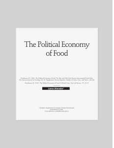 The Political Economy of Food