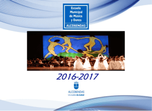 Plan de Estudios Escuela Municipal de Música y Danza 2016-2017