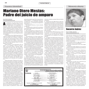 Mariano Otero Mestas: Padre del juicio de amparo